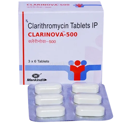 clarinova 500mg tablet 6's